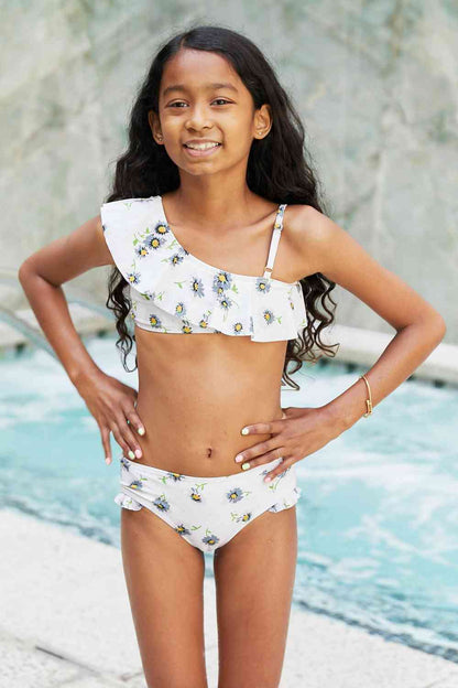 Marina West Swim Float On Asymmetric Neck Two-Piece Set in Daisy Cream White 18M by Trendsi | Fleurcouture