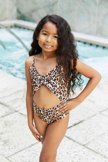 Marina West Swim Lost At Sea Cutout One-Piece Swimsuit Leopard 2-3 by Trendsi | Fleurcouture