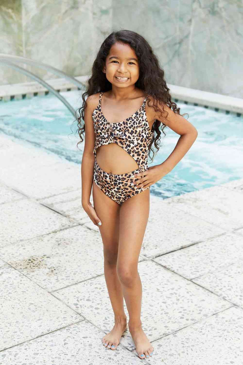 Marina West Swim Lost At Sea Cutout One-Piece Swimsuit Leopard by Trendsi | Fleurcouture