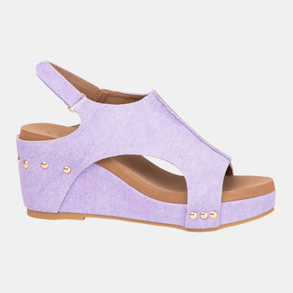 Melissa Slingback Sandal Wedge 6 Lavander WEDGES by MODAPASSO | Fleurcouture