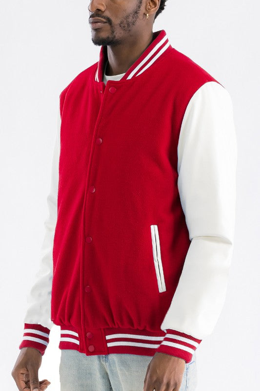 Melton Lettermans Varsity Jacket Men&