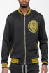 Mens Black and Gold Detail Track Suit BLACK S Men&