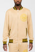 Mens Black and Gold Detail Track Suit KHAKI S Men&