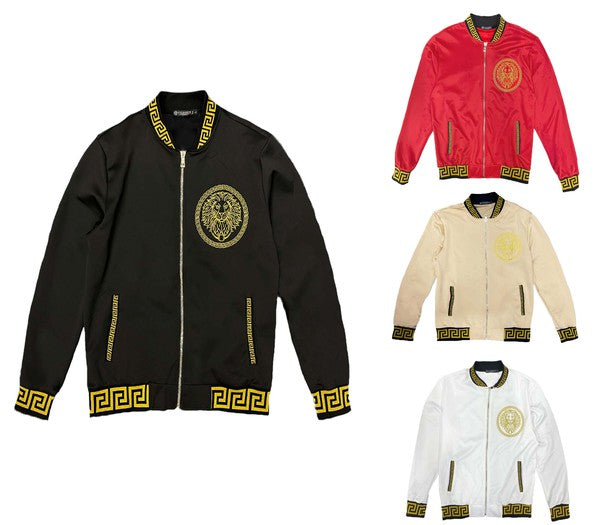 Mens Black and Gold Detail Track Suit Men&