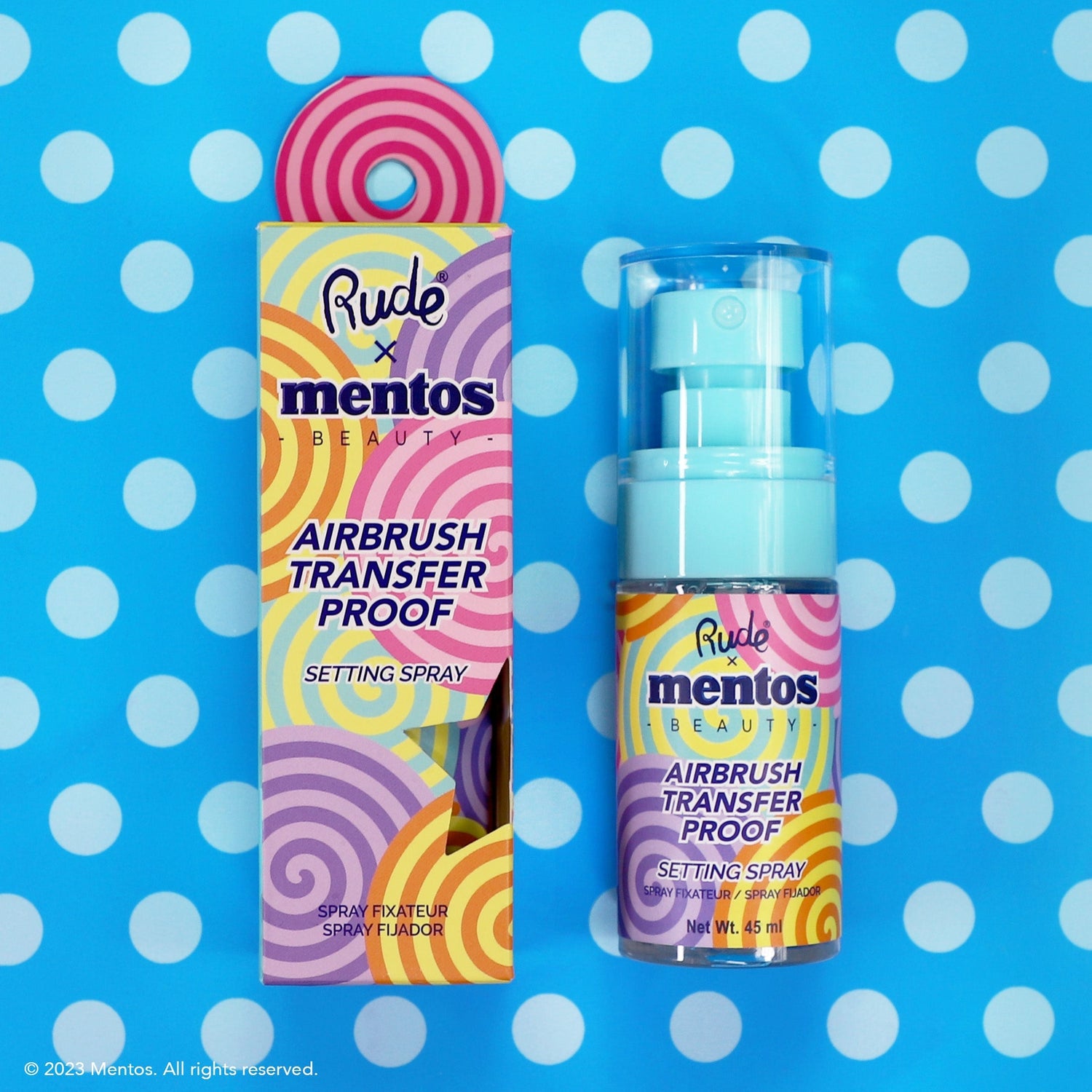 Mentos Airbrush Transfer Proof Setting Spray Setting Spray &amp; Powder by Rude Cosmetics | Fleurcouture