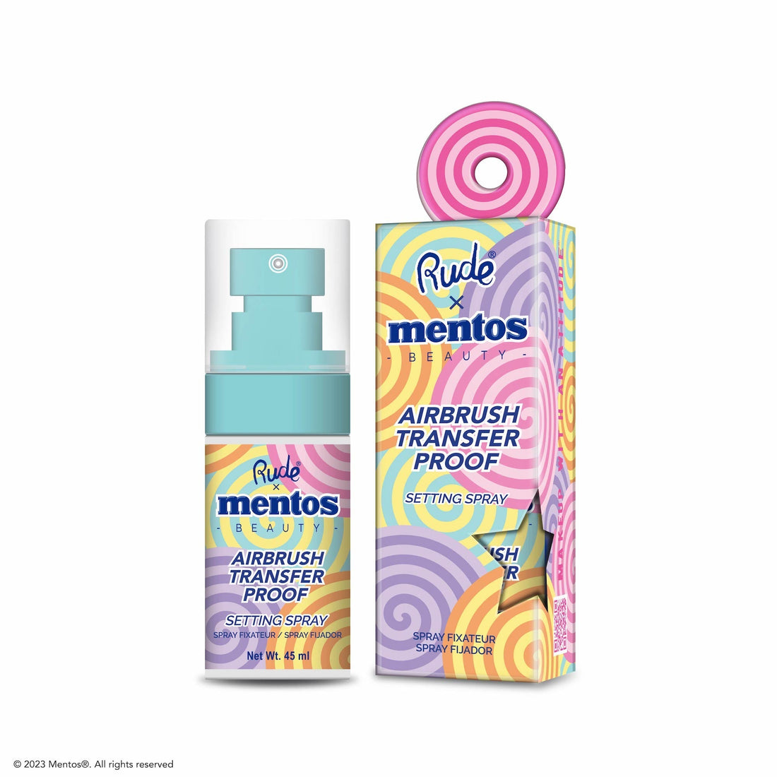 Mentos Airbrush Transfer Proof Setting Spray Setting Spray &amp; Powder by Rude Cosmetics | Fleurcouture