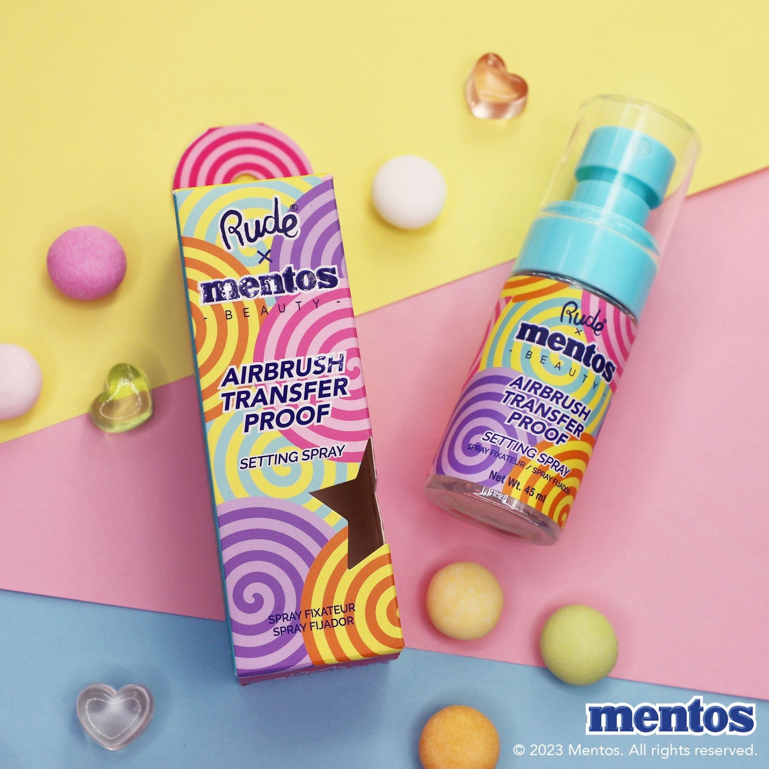 Mentos Airbrush Transfer Proof Setting Spray Setting Spray &amp; Powder by Rude Cosmetics | Fleurcouture