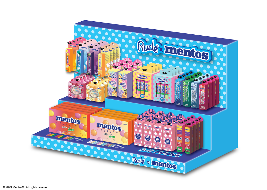 Mentos Display Set A Wholesale Set by Rude Cosmetics | Fleurcouture