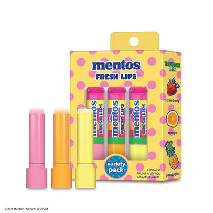 Mentos Fresh Lips Variety Pack (Lip Balm) Tropical Mix Lip Balm by Rude Cosmetics | Fleurcouture