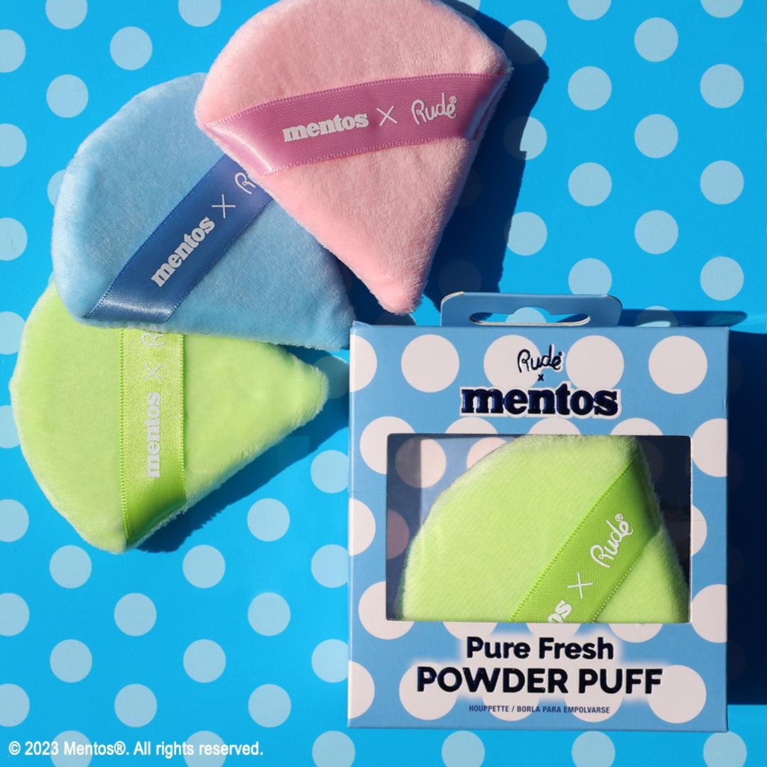 Mentos Pure Fresh Powder Puff Sponges &amp; Applicators by Rude Cosmetics | Fleurcouture