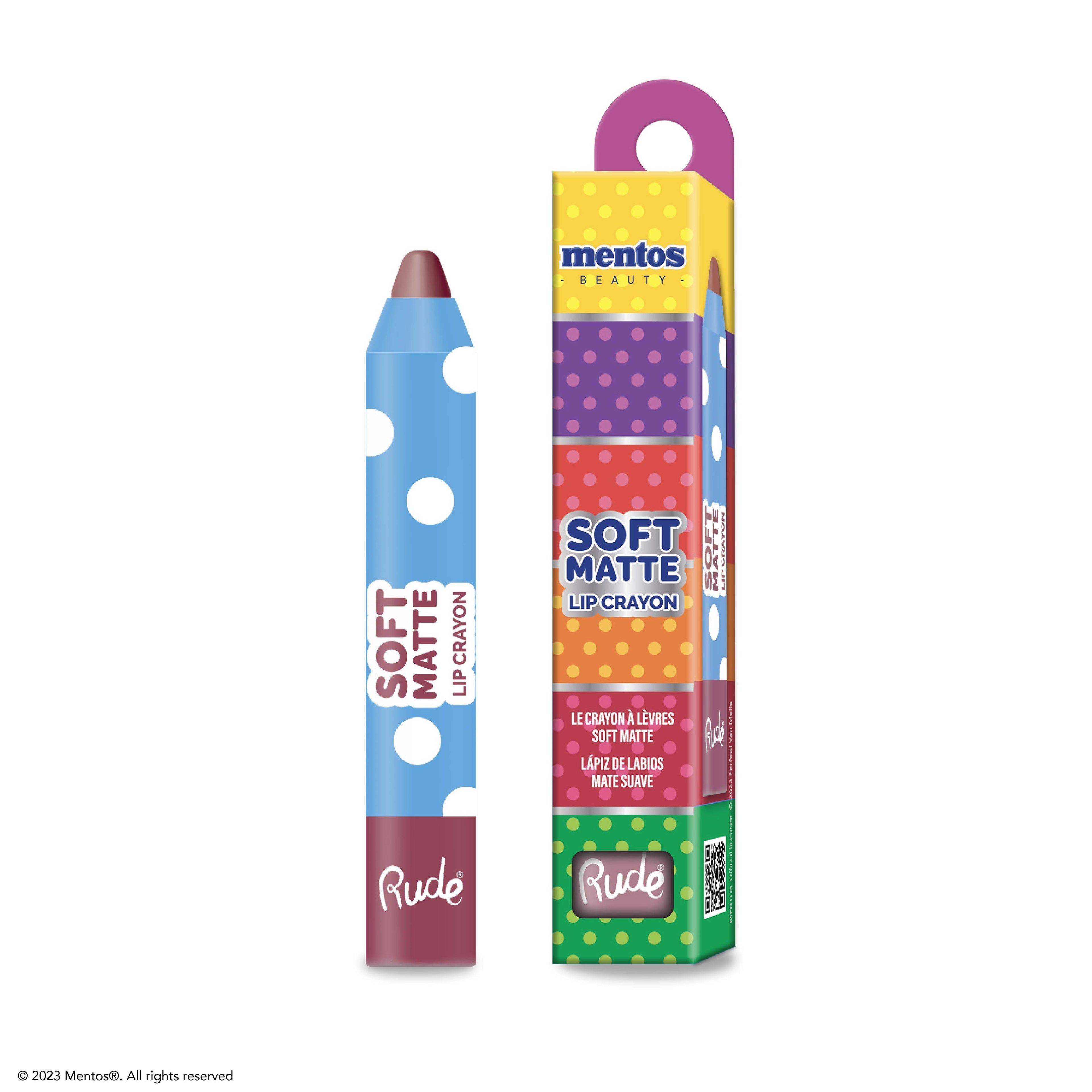 Mentos Soft Matte Lip Crayon Lipstick by Rude Cosmetics | Fleurcouture