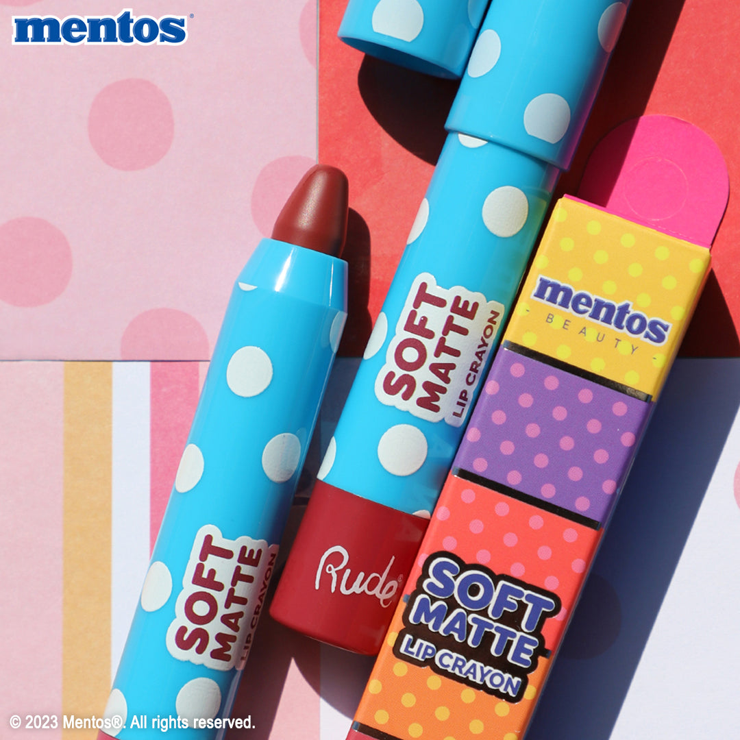 Mentos Soft Matte Lip Crayon Lipstick by Rude Cosmetics | Fleurcouture