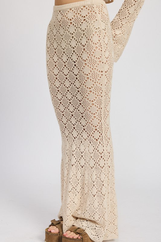 MERMAID MAXI CROCHET SKIRT by Emory Park | Fleurcouture