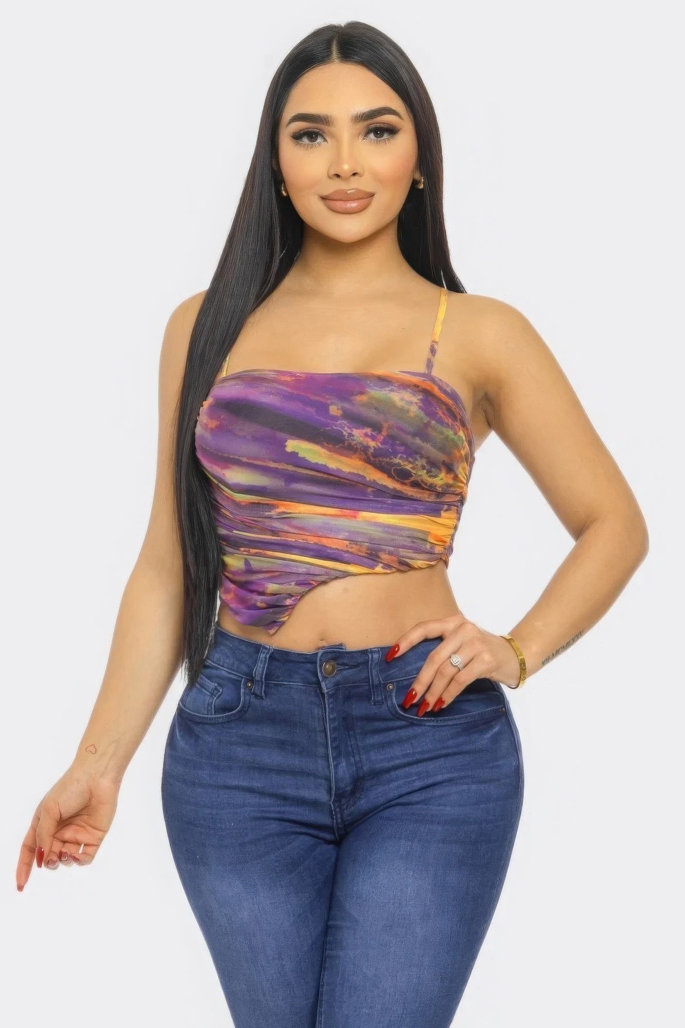 Mesh Print Top by Fleurcouture | Fleurcouture