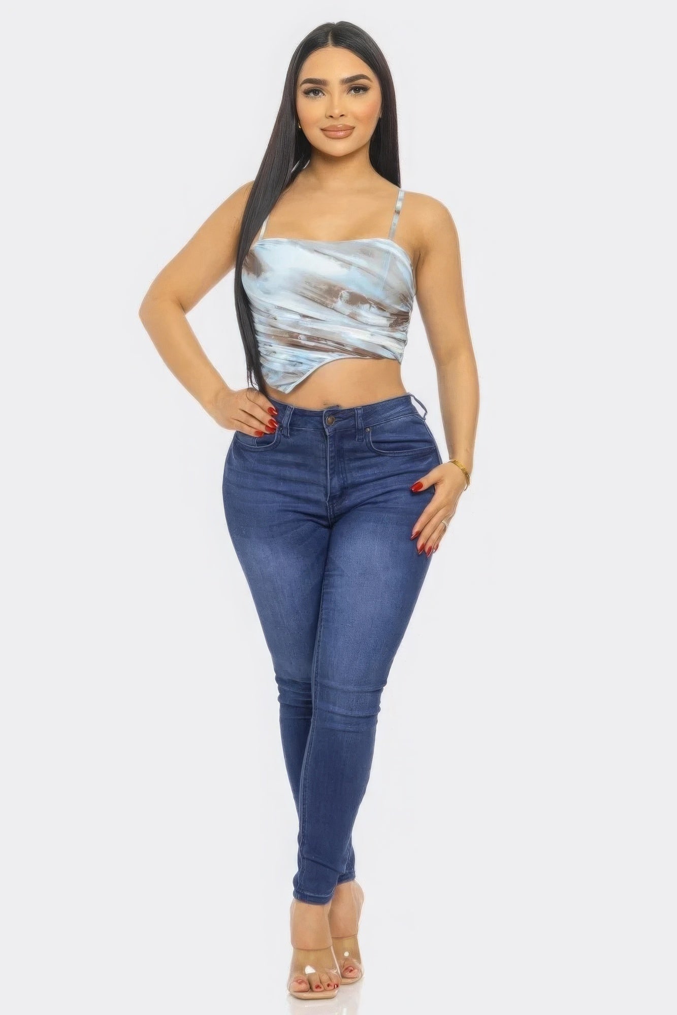 Mesh Print Top by Fleurcouture | Fleurcouture