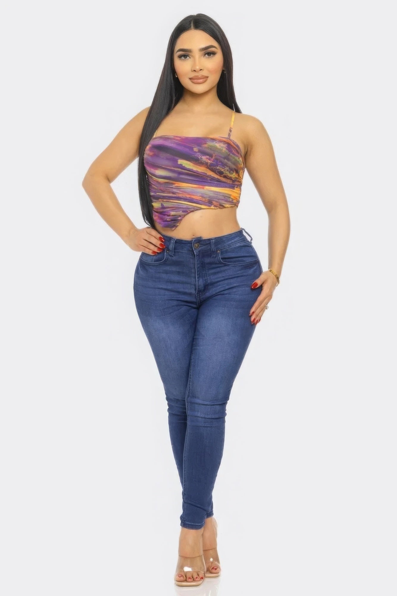 Mesh Print Top by Fleurcouture | Fleurcouture
