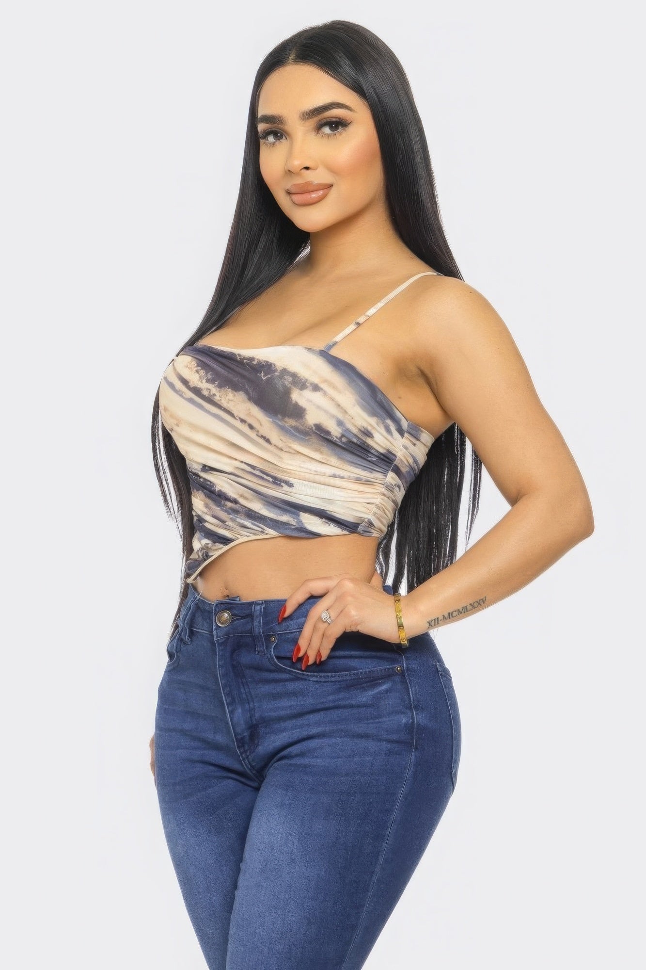 Mesh Print Top by Fleurcouture | Fleurcouture