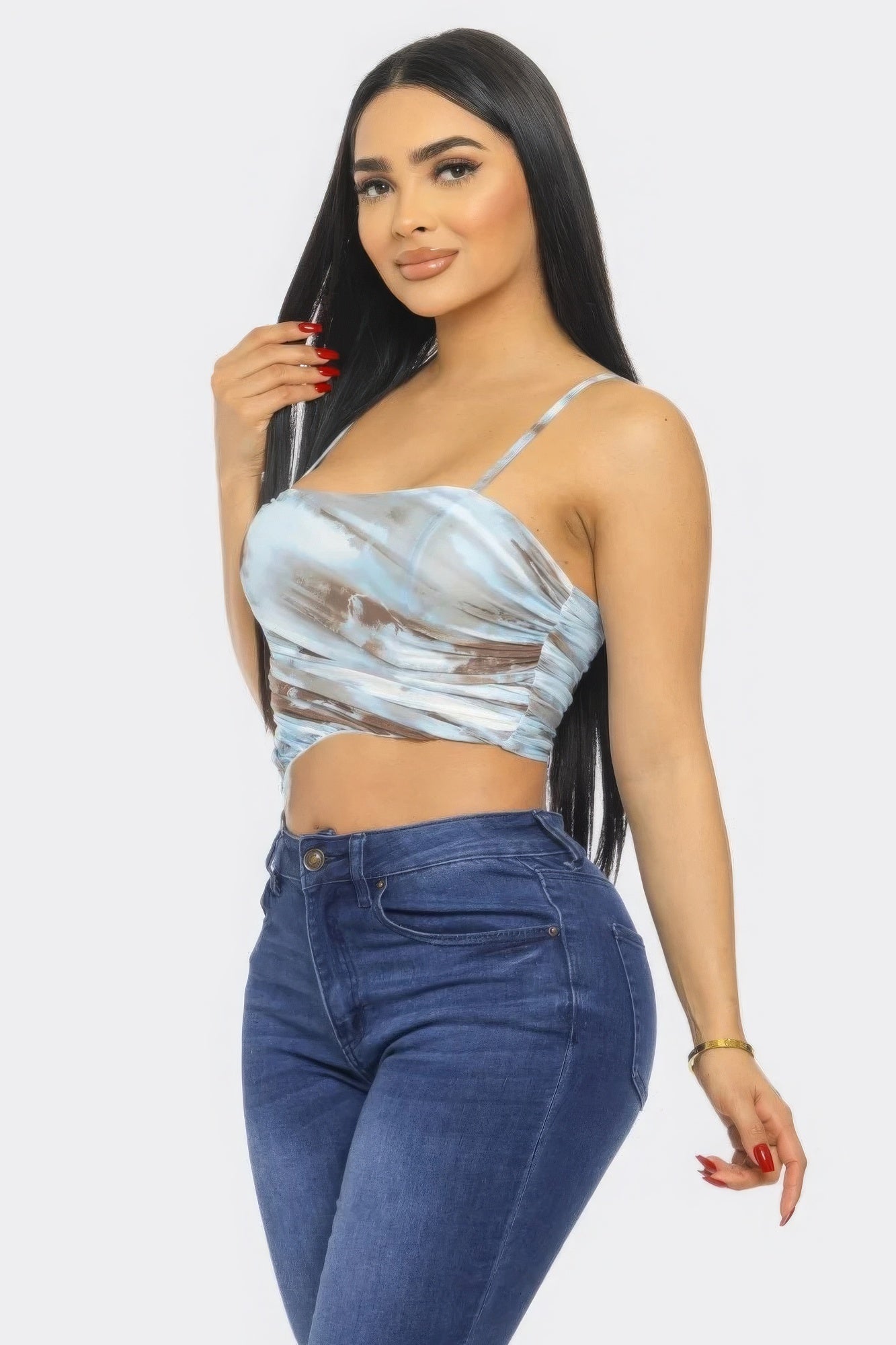 Mesh Print Top by Fleurcouture | Fleurcouture