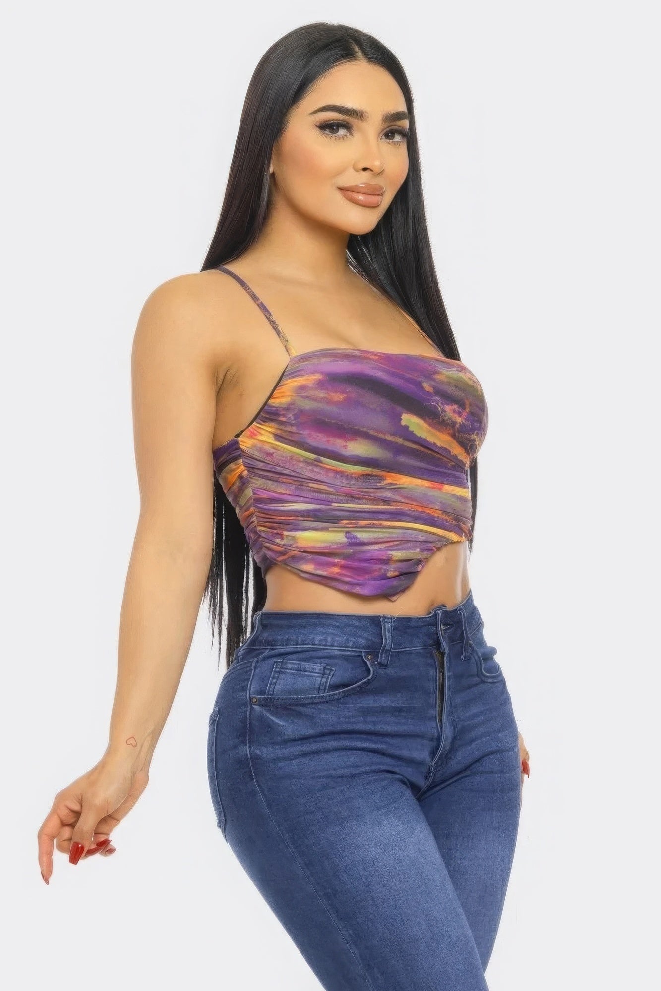Mesh Print Top by Fleurcouture | Fleurcouture