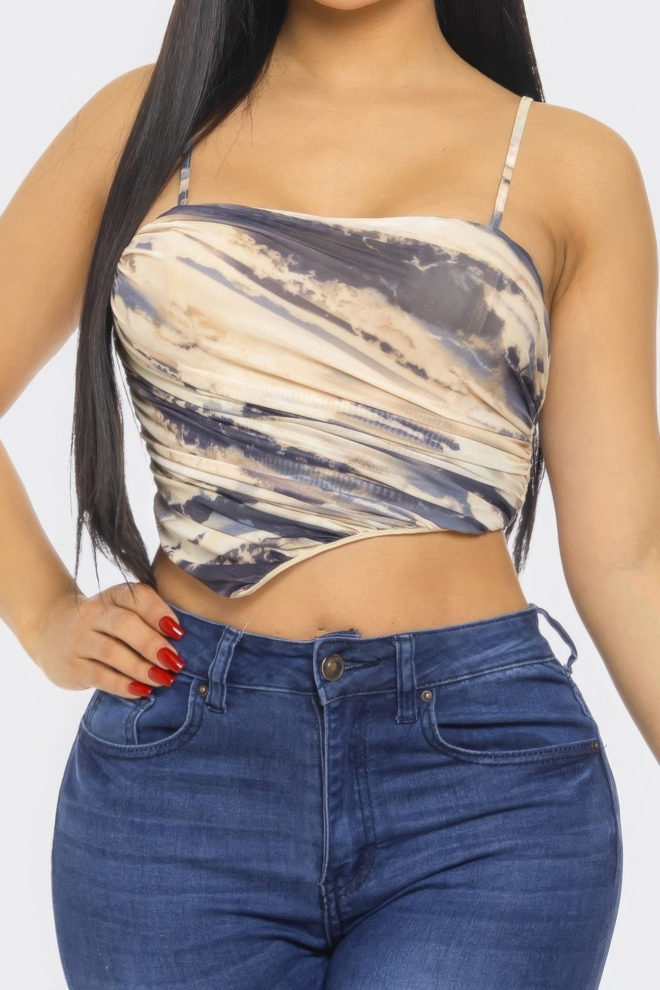 Mesh Print Top by Fleurcouture | Fleurcouture