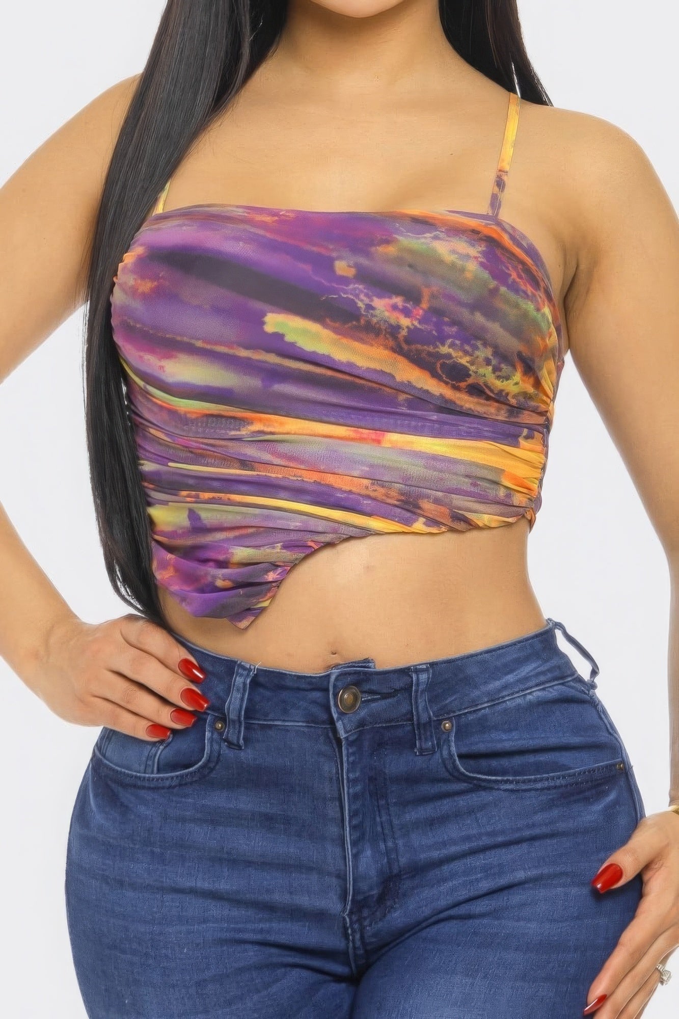 Mesh Print Top by Fleurcouture | Fleurcouture