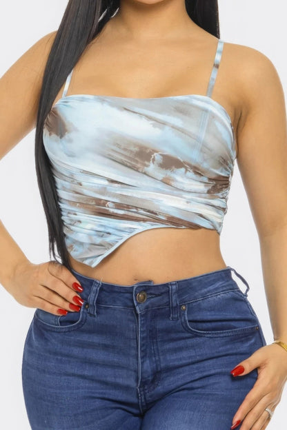 Mesh Print Top by Fleurcouture | Fleurcouture