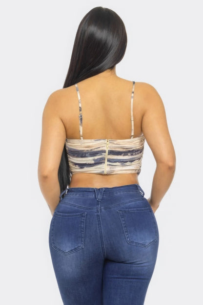 Mesh Print Top by Fleurcouture | Fleurcouture