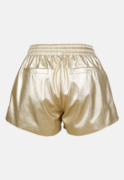 Metallic Drawstring Shorts by Rag Company | Fleurcouture