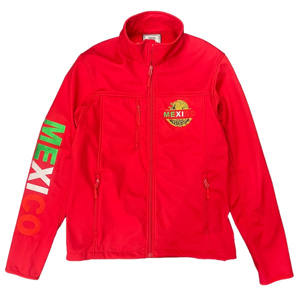 Mexico Embroidered Soft Shell Jacket Men&