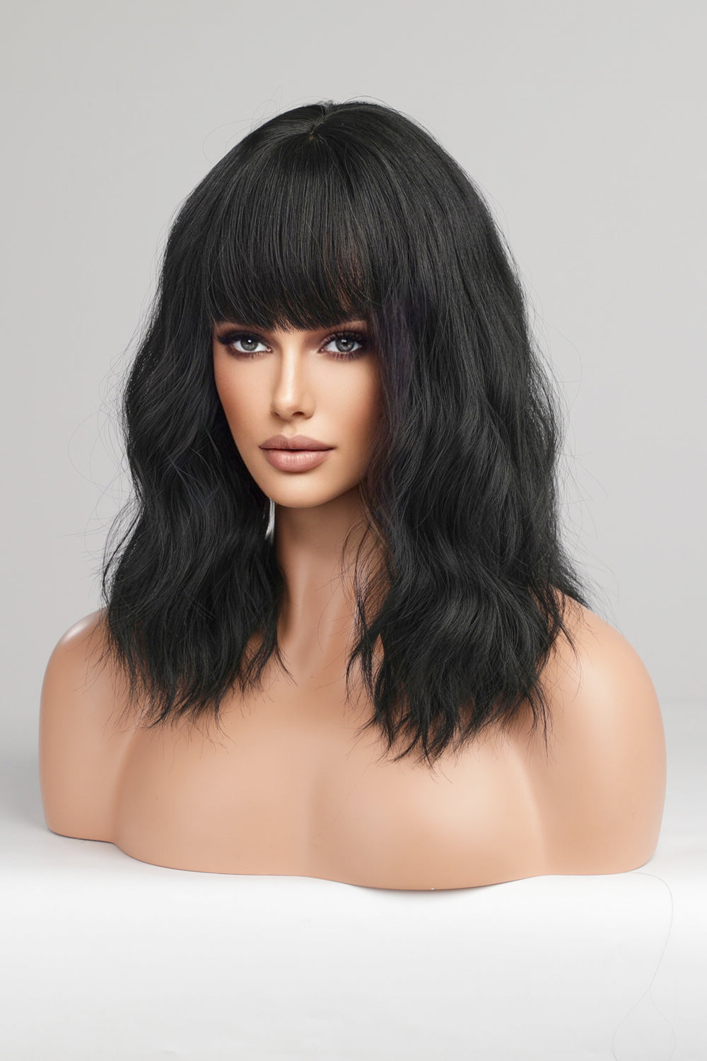 Mid-Length Wave Synthetic Wigs 12&