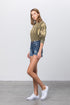 MID-RISE PREMIUM DISTRESSED SHORTS DARK S by Denim Lab USA | Fleurcouture