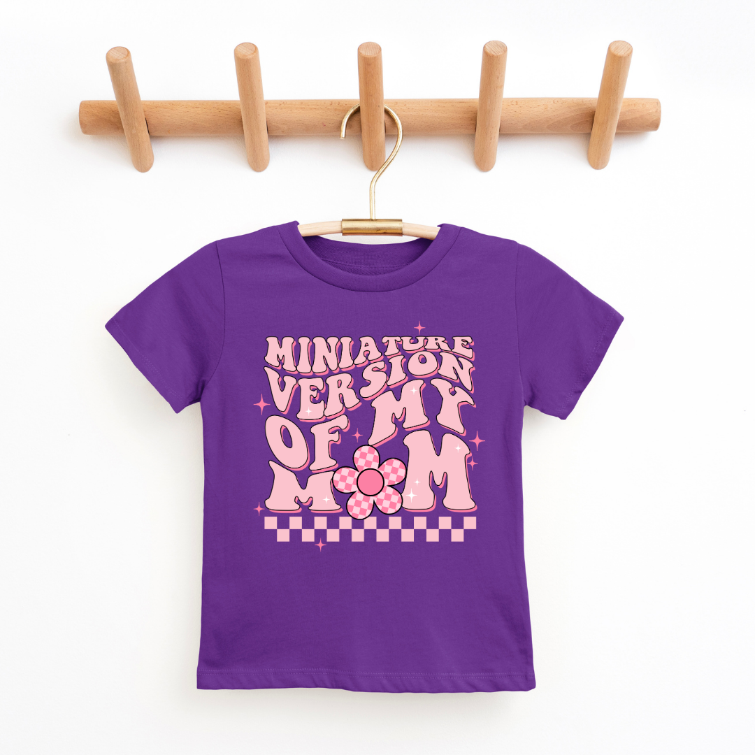 Miniature Version My Mom Youth &amp; Toddler Graphic Tee 2T Pro-Purple Youth Graphic Tee by Tea Shirt Shoppe | Fleurcouture