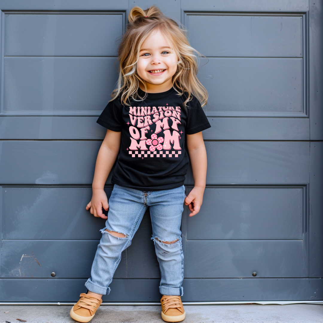 Miniature Version My Mom Youth &amp; Toddler Graphic Tee Youth Graphic Tee by Tea Shirt Shoppe | Fleurcouture