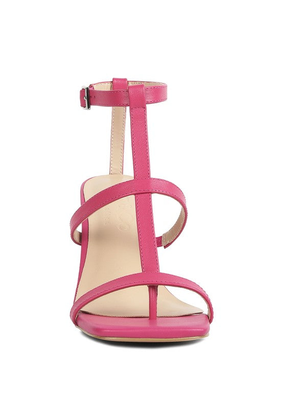 MIRABELLA Open Square Toe Block Heel Sandals by Rag Company | Fleurcouture