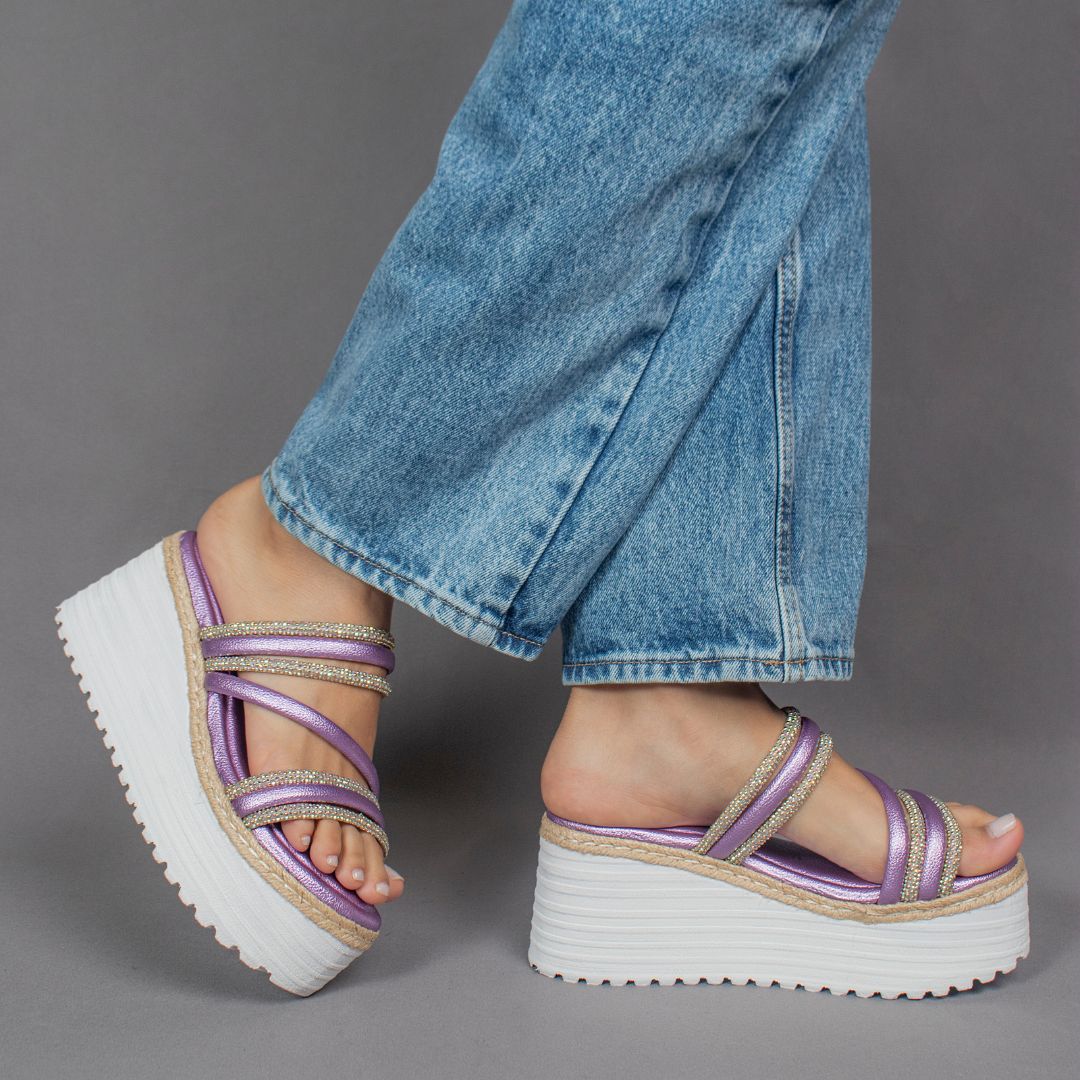 MISTY 1 Lilac WEDGES by MODAPASSO | Fleurcouture