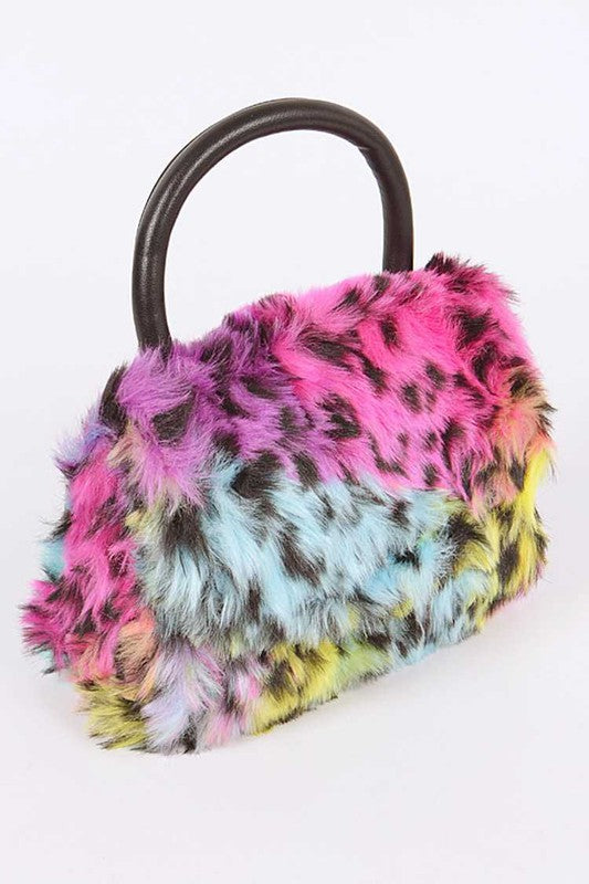 Mix Color Leopard Print Iconic Swing Bag Multi O/S by Artini Accessories | Fleurcouture