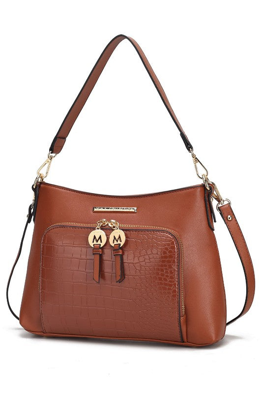 MKF Collection Anayra Shoulder Bag by Mia K Cognac One Size by MKF Collection by Mia K | Fleurcouture