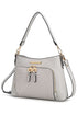 MKF Collection Anayra Shoulder Bag by Mia K Grey One Size by MKF Collection by Mia K | Fleurcouture