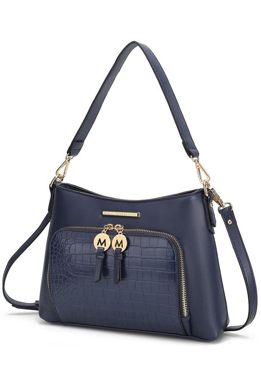 MKF Collection Anayra Shoulder Bag by Mia K Navy One Size by MKF Collection by Mia K | Fleurcouture