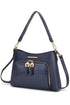 MKF Collection Anayra Shoulder Bag by Mia K Navy One Size by MKF Collection by Mia K | Fleurcouture