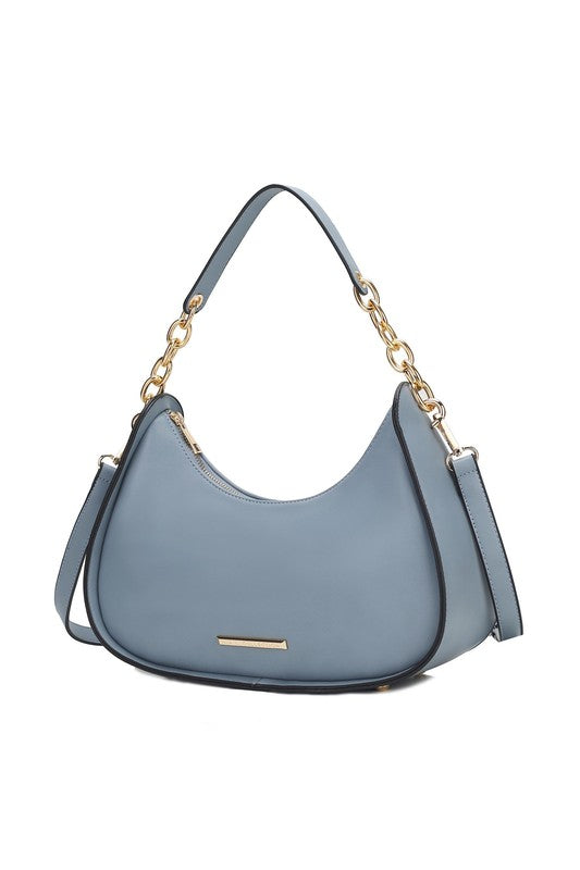 MKF Collection Lottie Shoulder Handbag by Mia k Denim One Size by MKF Collection by Mia K | Fleurcouture