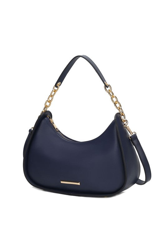 MKF Collection Lottie Shoulder Handbag by Mia k Navy One Size by MKF Collection by Mia K | Fleurcouture