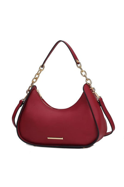 MKF Collection Lottie Shoulder Handbag by Mia k Red One Size by MKF Collection by Mia K | Fleurcouture