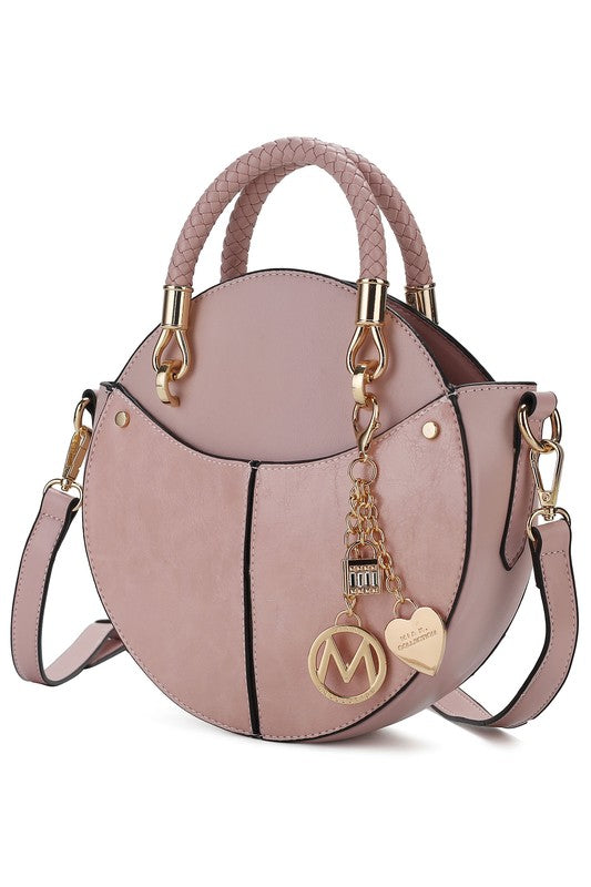 MKF Collection Nobella Crossbody Bag by Mia K Blush One Size by MKF Collection by Mia K | Fleurcouture