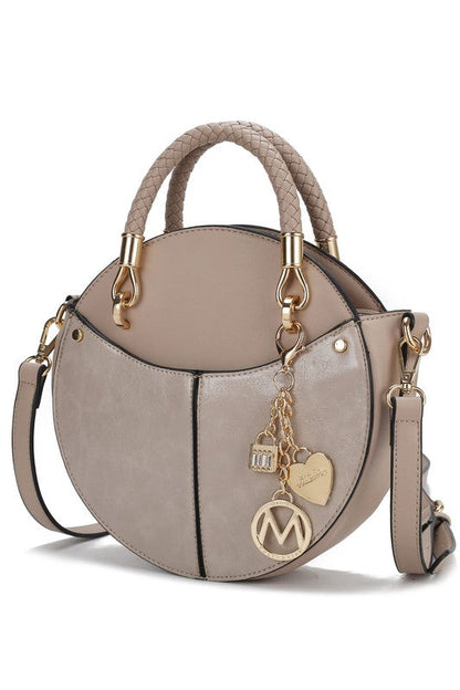 MKF Collection Nobella Crossbody Bag by Mia K Taupe One Size by MKF Collection by Mia K | Fleurcouture