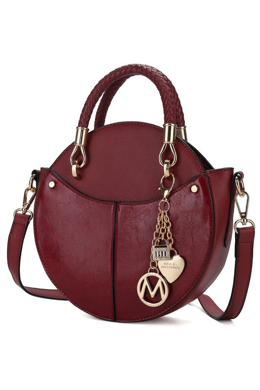 MKF Collection Nobella Crossbody Bag by Mia K Wine One Size by MKF Collection by Mia K | Fleurcouture