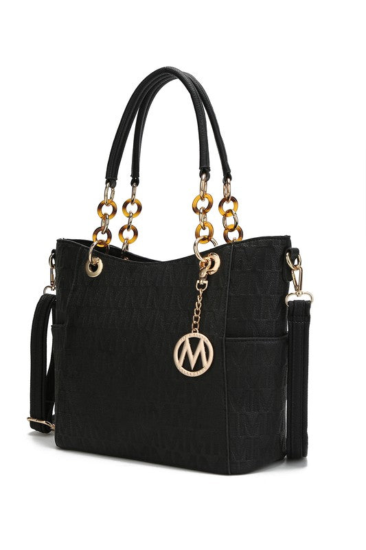 MKF Collection Rylee Women Tote Bag by Mia K Black One Size by MKF Collection by Mia K | Fleurcouture