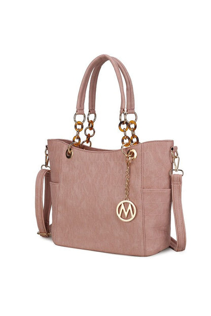 MKF Collection Rylee Women Tote Bag by Mia K Rose Pink One Size by MKF Collection by Mia K | Fleurcouture