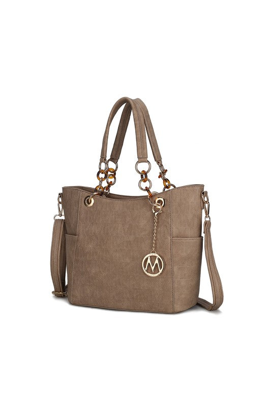 MKF Collection Rylee Women Tote Bag by Mia K Taupe One Size by MKF Collection by Mia K | Fleurcouture