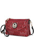 MKF Ishani Five Crossbody Bag by Mia K Burgundy One Size by MKF Collection by Mia K | Fleurcouture